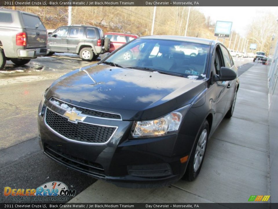 2011 Chevrolet Cruze LS Black Granite Metallic / Jet Black/Medium Titanium Photo #7