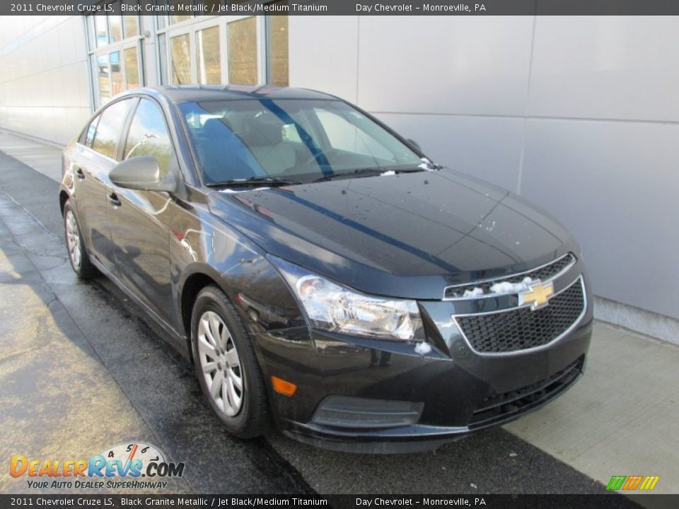 2011 Chevrolet Cruze LS Black Granite Metallic / Jet Black/Medium Titanium Photo #9