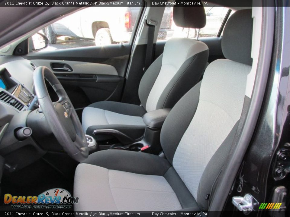 2011 Chevrolet Cruze LS Black Granite Metallic / Jet Black/Medium Titanium Photo #11