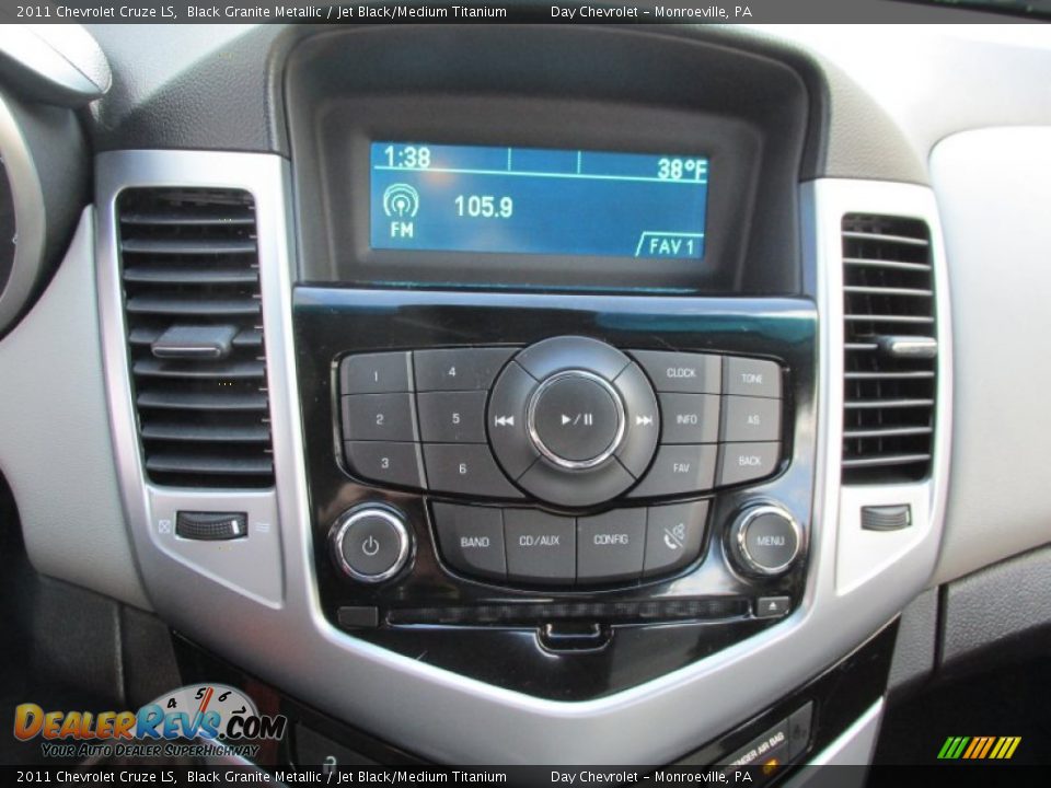 2011 Chevrolet Cruze LS Black Granite Metallic / Jet Black/Medium Titanium Photo #15