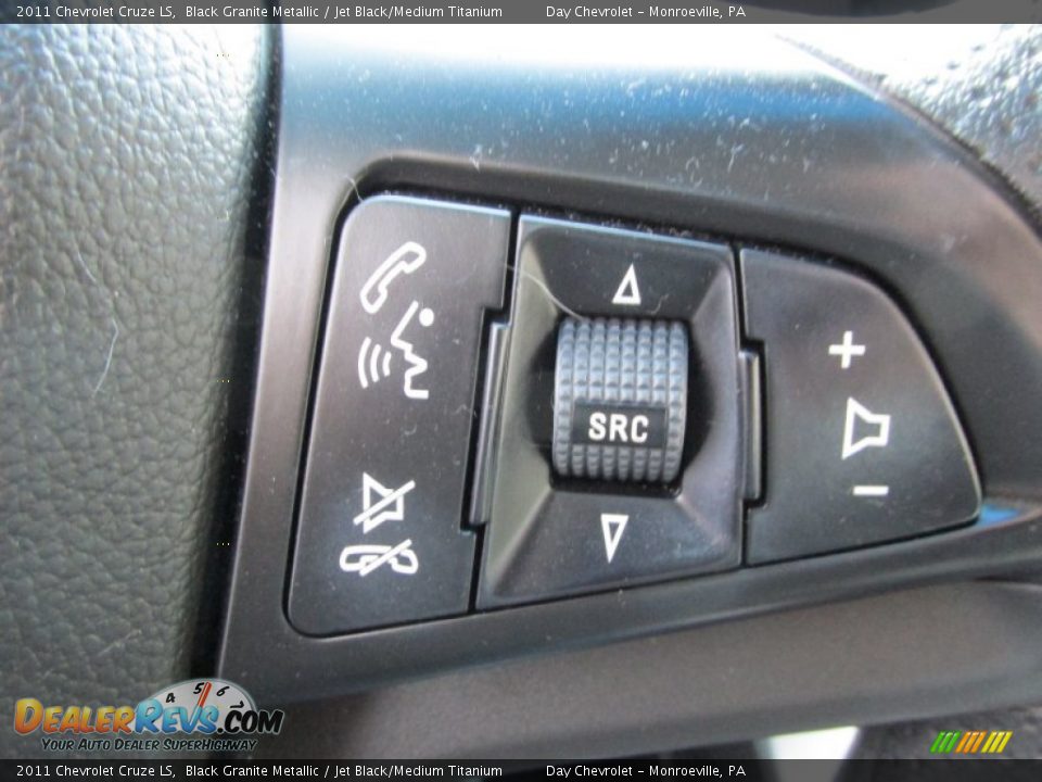 2011 Chevrolet Cruze LS Black Granite Metallic / Jet Black/Medium Titanium Photo #18
