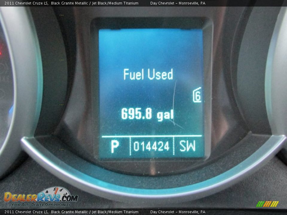 2011 Chevrolet Cruze LS Black Granite Metallic / Jet Black/Medium Titanium Photo #20