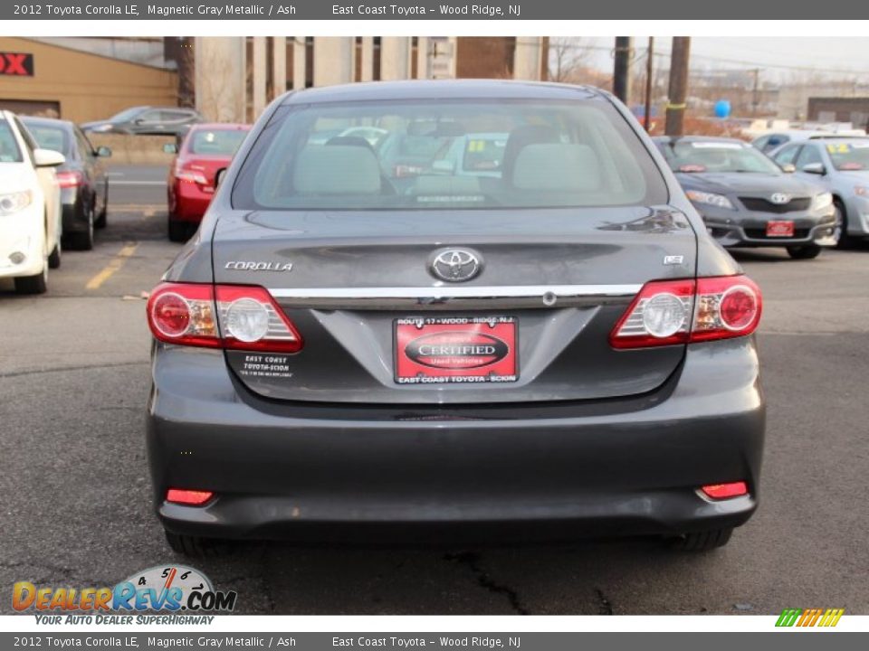 2012 Toyota Corolla LE Magnetic Gray Metallic / Ash Photo #5