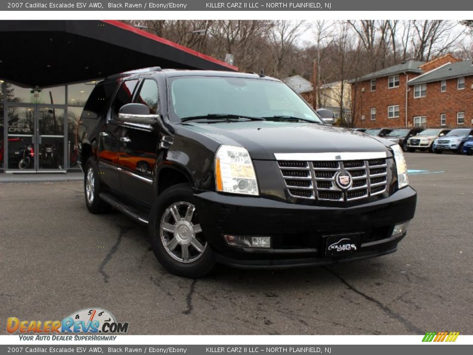 2007 Cadillac Escalade ESV AWD Black Raven / Ebony/Ebony Photo #1