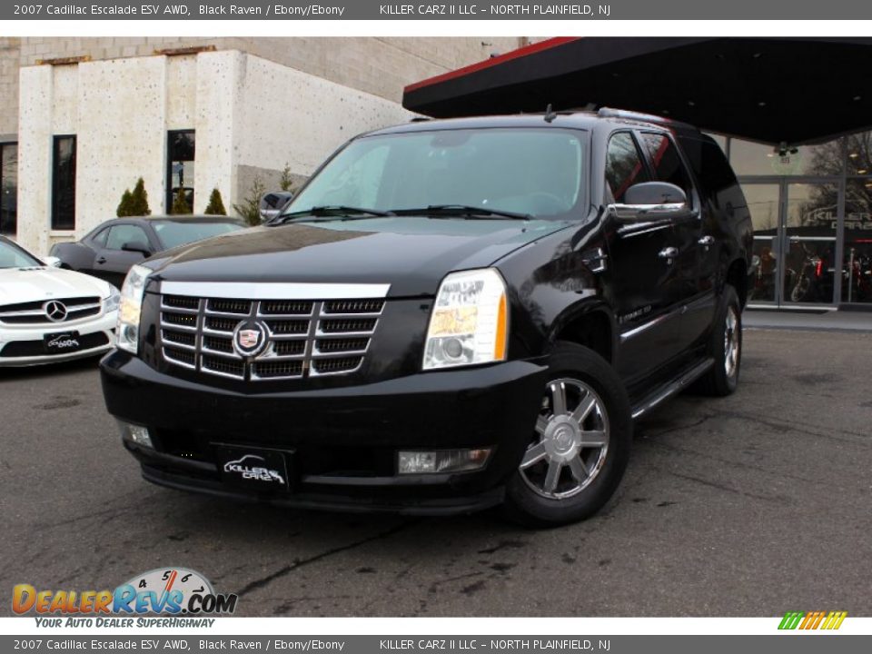 2007 Cadillac Escalade ESV AWD Black Raven / Ebony/Ebony Photo #3