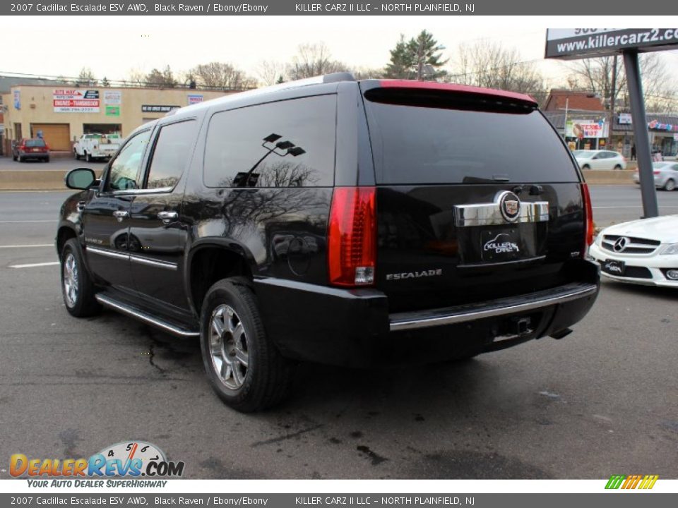 2007 Cadillac Escalade ESV AWD Black Raven / Ebony/Ebony Photo #5