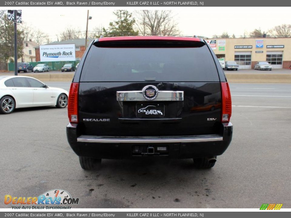2007 Cadillac Escalade ESV AWD Black Raven / Ebony/Ebony Photo #6