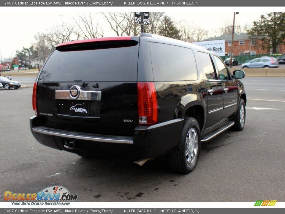 2007 Cadillac Escalade ESV AWD Black Raven / Ebony/Ebony Photo #7