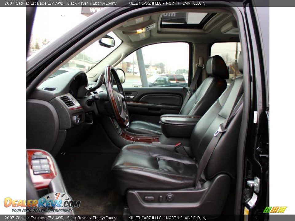 2007 Cadillac Escalade ESV AWD Black Raven / Ebony/Ebony Photo #14