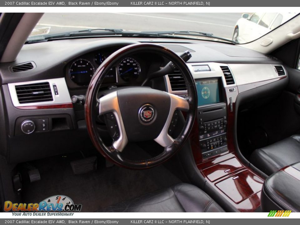 2007 Cadillac Escalade ESV AWD Black Raven / Ebony/Ebony Photo #15