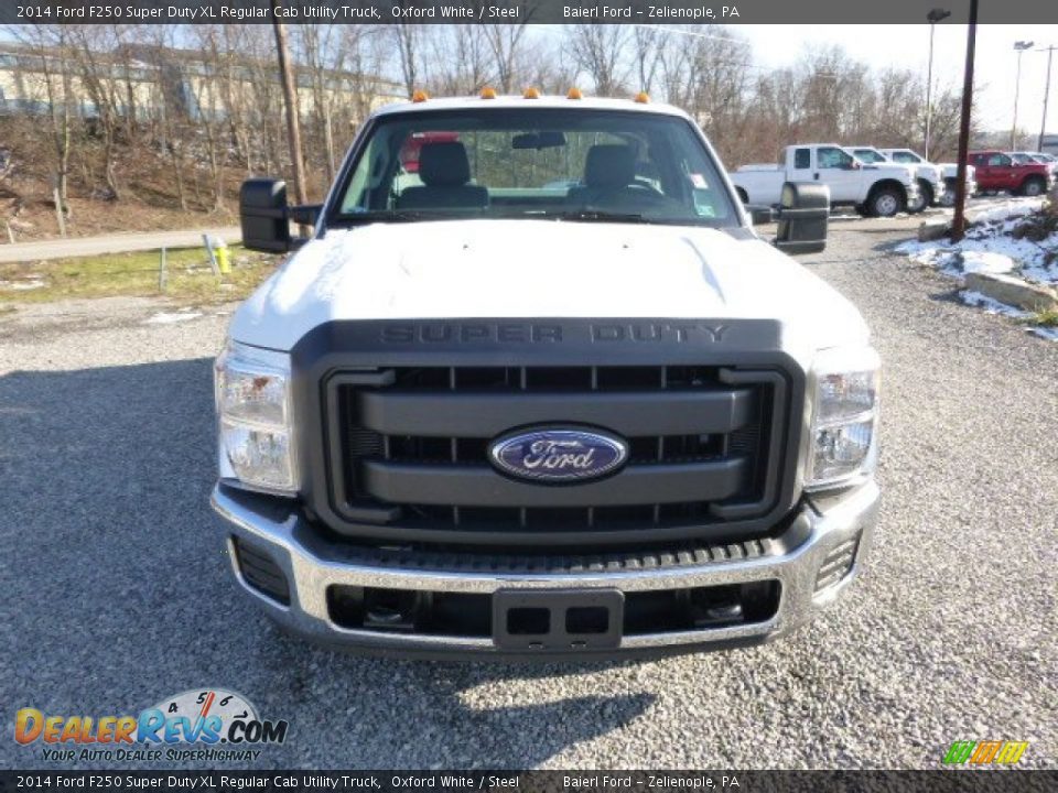 2014 Ford F250 Super Duty XL Regular Cab Utility Truck Oxford White / Steel Photo #3