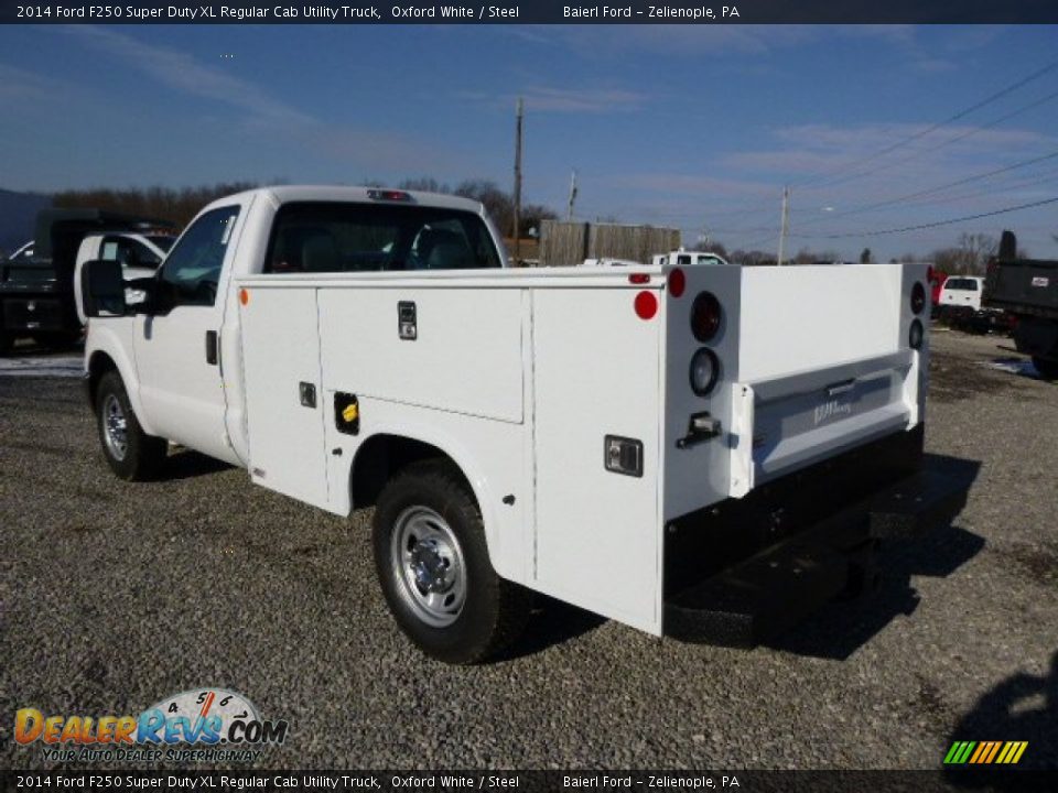 2014 Ford F250 Super Duty XL Regular Cab Utility Truck Oxford White / Steel Photo #6