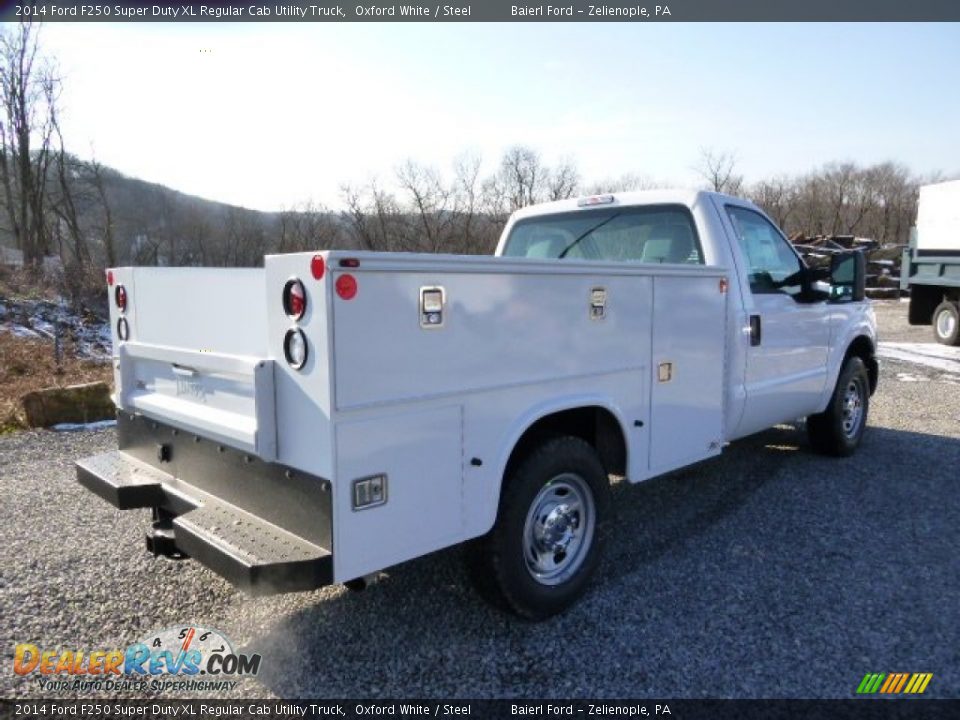 2014 Ford F250 Super Duty XL Regular Cab Utility Truck Oxford White / Steel Photo #8