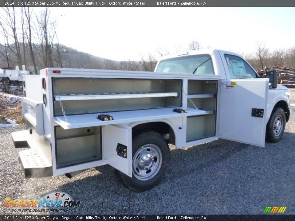 2014 Ford F250 Super Duty XL Regular Cab Utility Truck Oxford White / Steel Photo #10