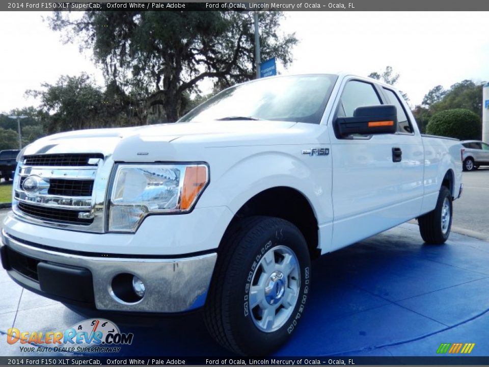 2014 Ford F150 XLT SuperCab Oxford White / Pale Adobe Photo #1