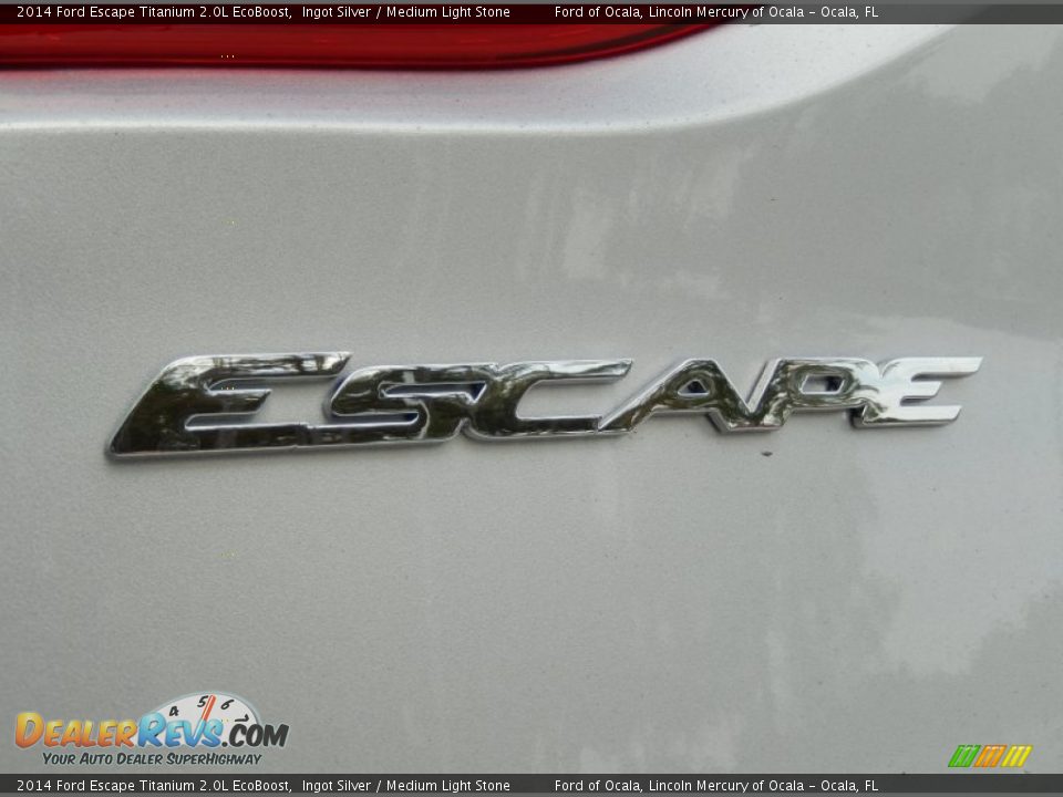 2014 Ford Escape Titanium 2.0L EcoBoost Ingot Silver / Medium Light Stone Photo #4