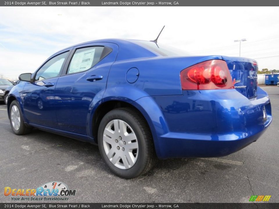 2014 Dodge Avenger SE Blue Streak Pearl / Black Photo #2