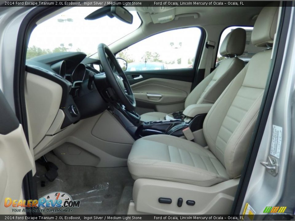 2014 Ford Escape Titanium 2.0L EcoBoost Ingot Silver / Medium Light Stone Photo #6