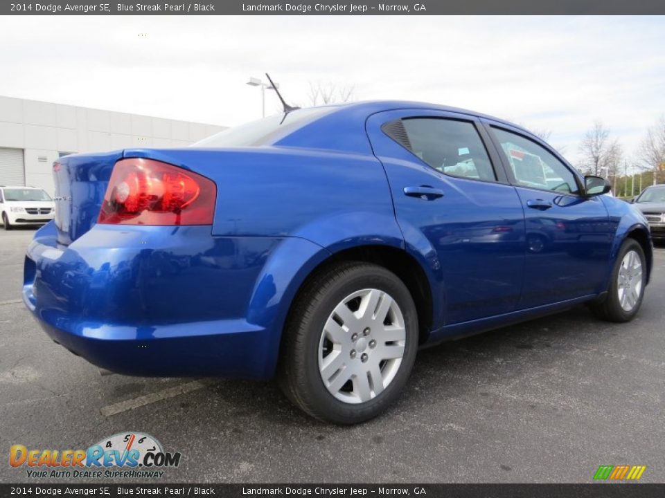 2014 Dodge Avenger SE Blue Streak Pearl / Black Photo #3