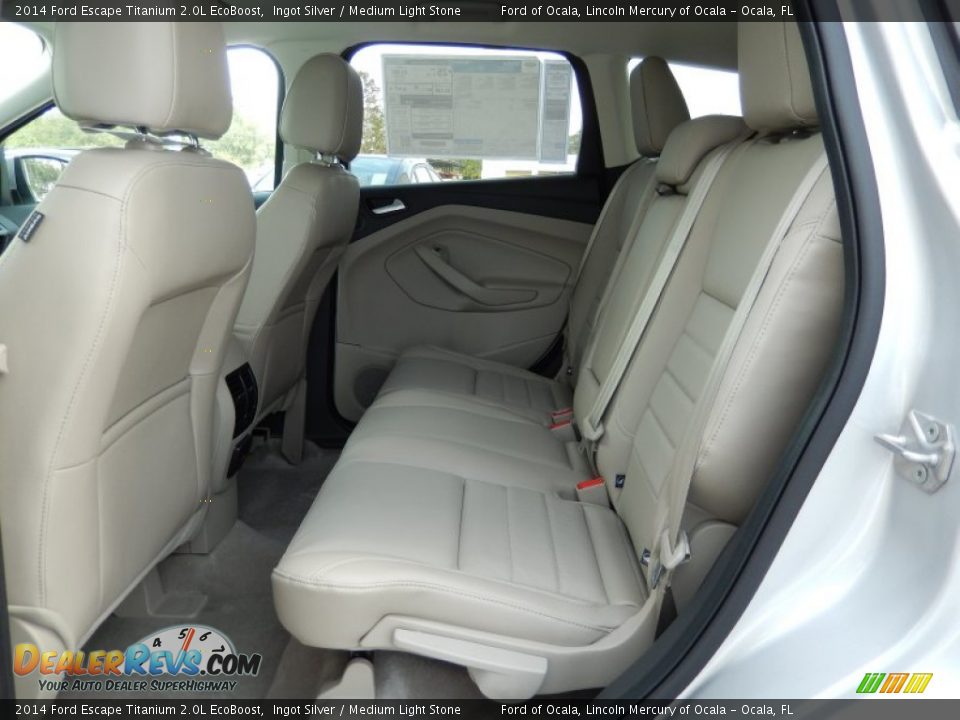 2014 Ford Escape Titanium 2.0L EcoBoost Ingot Silver / Medium Light Stone Photo #7
