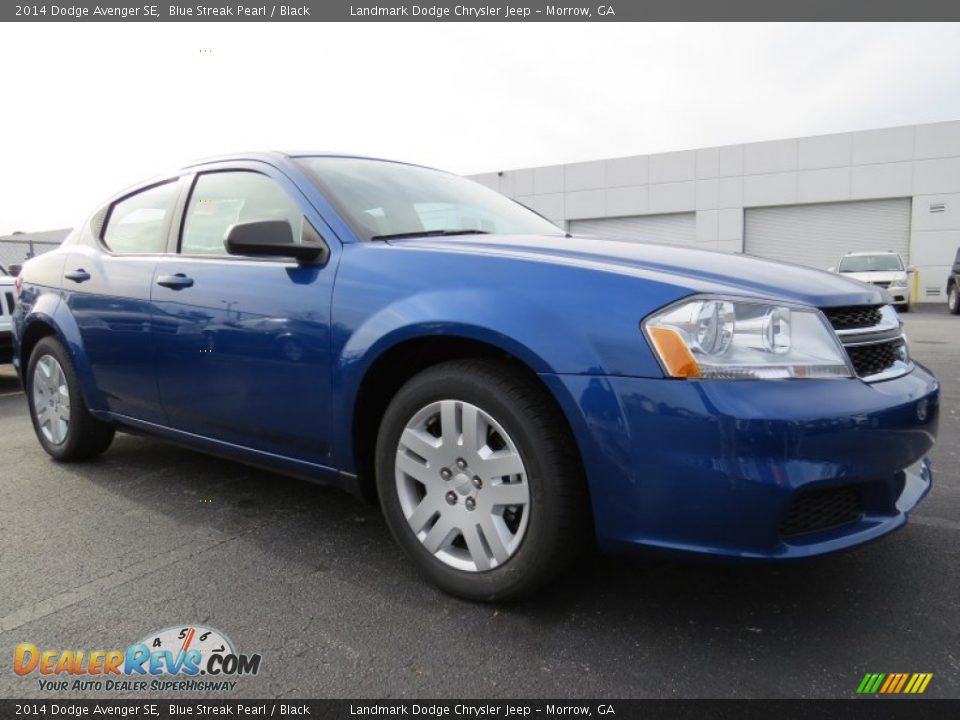 2014 Dodge Avenger SE Blue Streak Pearl / Black Photo #4