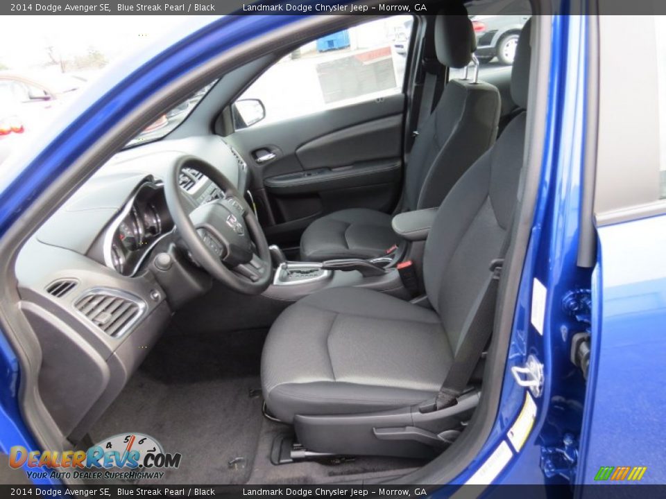 2014 Dodge Avenger SE Blue Streak Pearl / Black Photo #6