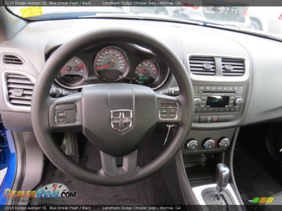 2014 Dodge Avenger SE Blue Streak Pearl / Black Photo #7