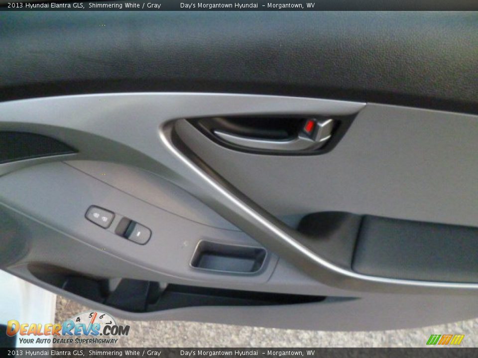 2013 Hyundai Elantra GLS Shimmering White / Gray Photo #11