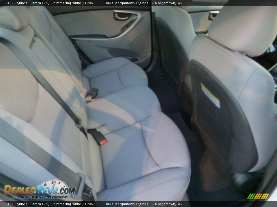2013 Hyundai Elantra GLS Shimmering White / Gray Photo #12