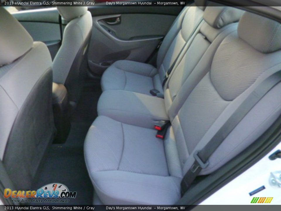 2013 Hyundai Elantra GLS Shimmering White / Gray Photo #13