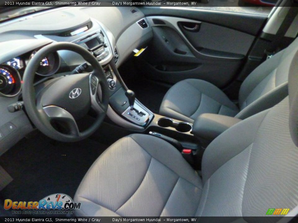 2013 Hyundai Elantra GLS Shimmering White / Gray Photo #16