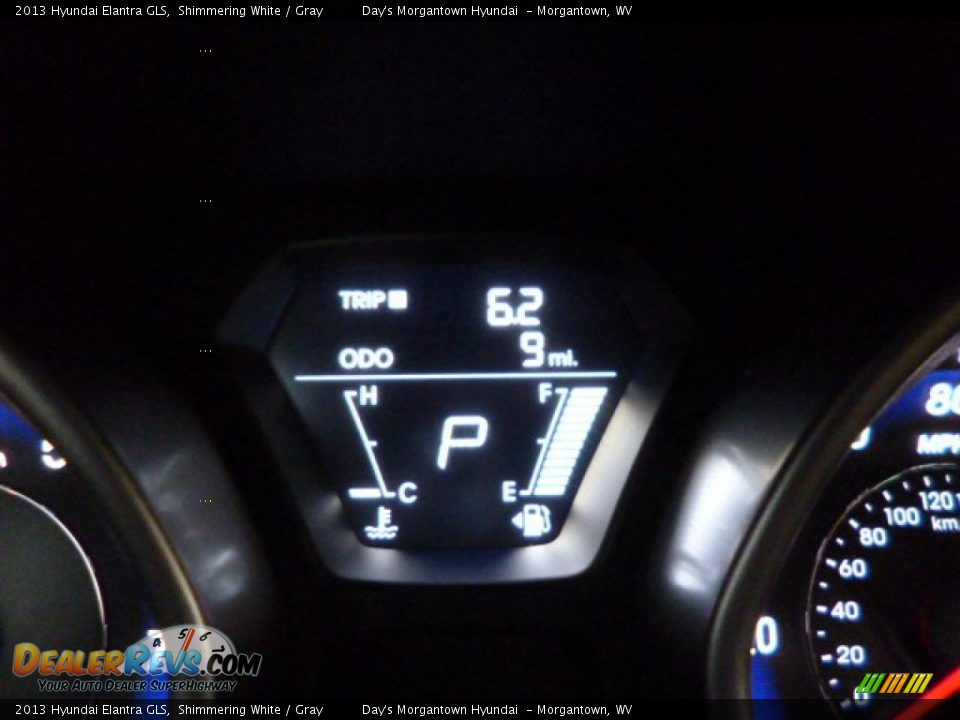 2013 Hyundai Elantra GLS Shimmering White / Gray Photo #20