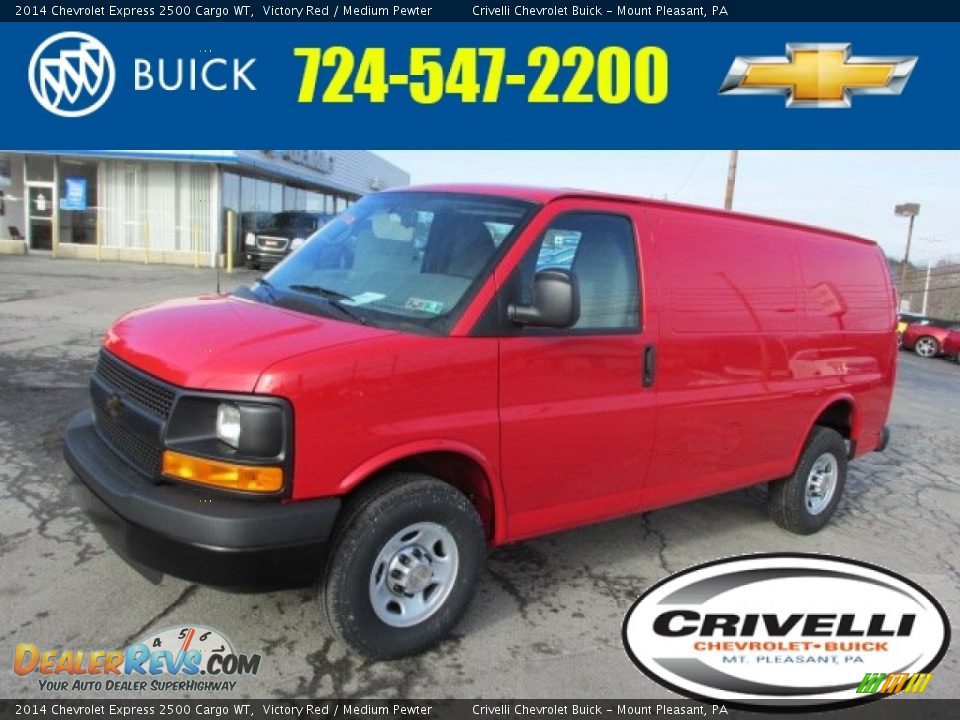 2014 Chevrolet Express 2500 Cargo WT Victory Red / Medium Pewter Photo #1