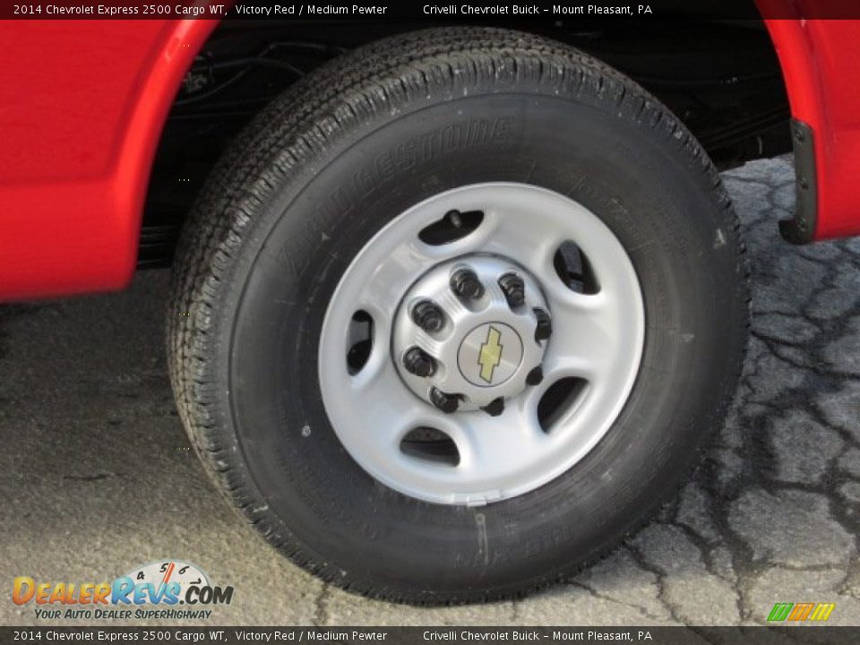 2014 Chevrolet Express 2500 Cargo WT Victory Red / Medium Pewter Photo #3