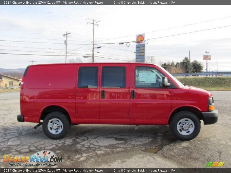 2014 Chevrolet Express 2500 Cargo WT Victory Red / Medium Pewter Photo #5