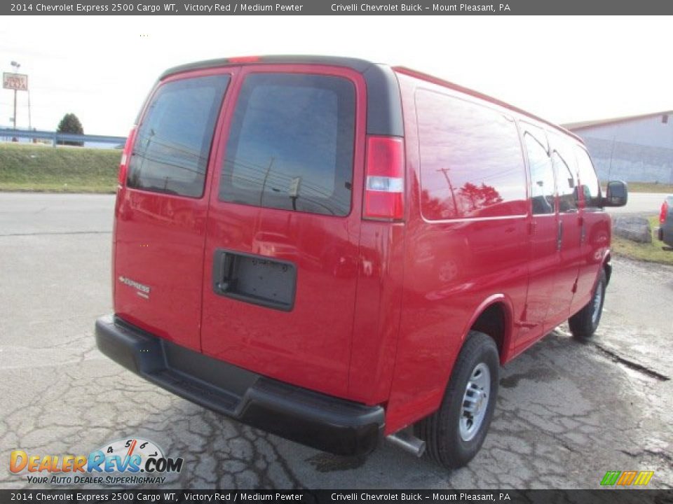 2014 Chevrolet Express 2500 Cargo WT Victory Red / Medium Pewter Photo #6