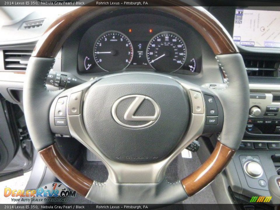 2014 Lexus ES 350 Nebula Gray Pearl / Black Photo #15