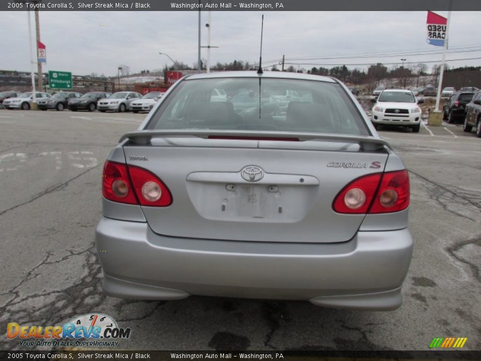 2005 Toyota Corolla S Silver Streak Mica / Black Photo #8