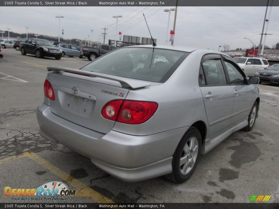 2005 Toyota Corolla S Silver Streak Mica / Black Photo #9