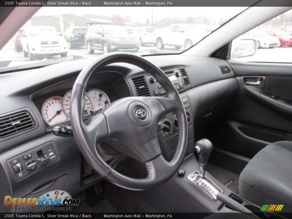 2005 Toyota Corolla S Silver Streak Mica / Black Photo #11