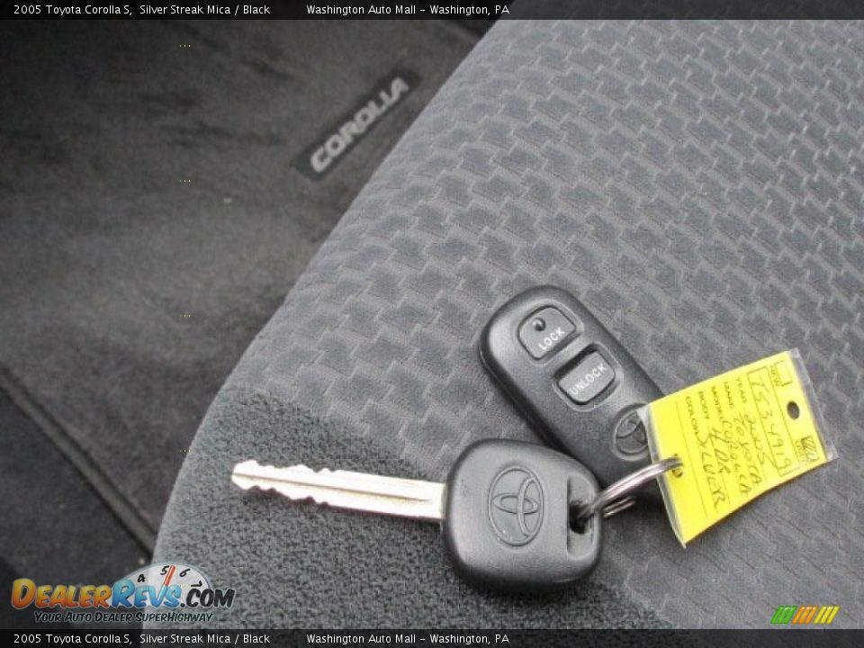 2005 Toyota Corolla S Silver Streak Mica / Black Photo #18