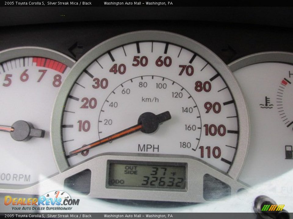 2005 Toyota Corolla S Silver Streak Mica / Black Photo #20