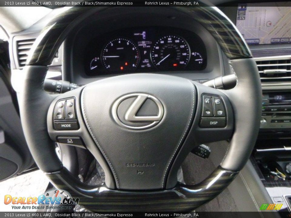2013 Lexus LS 460 L AWD Steering Wheel Photo #15