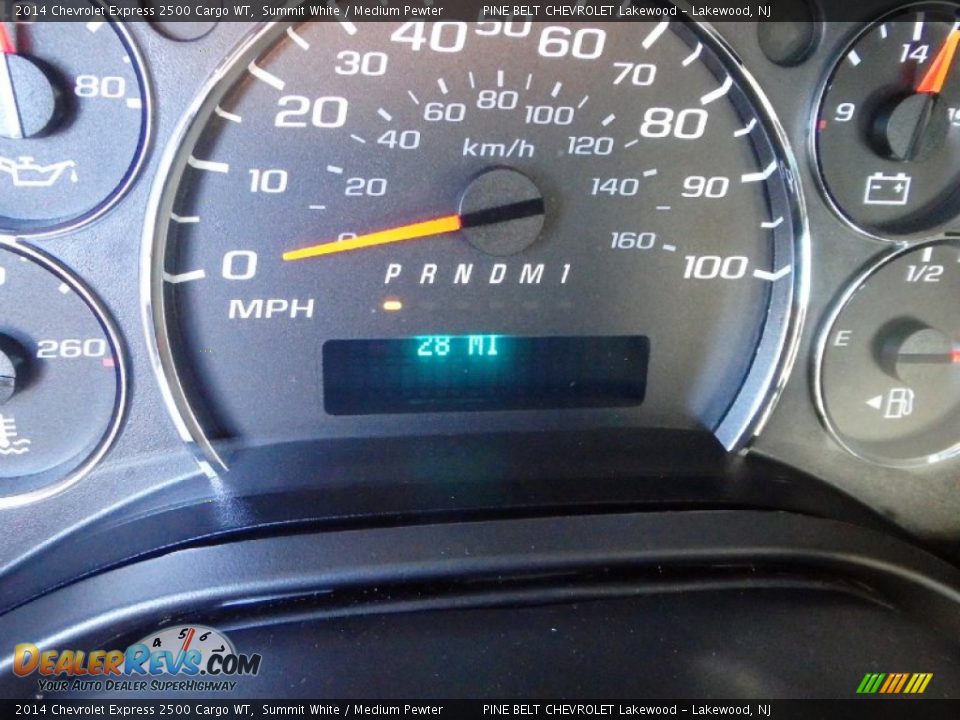 2014 Chevrolet Express 2500 Cargo WT Summit White / Medium Pewter Photo #21