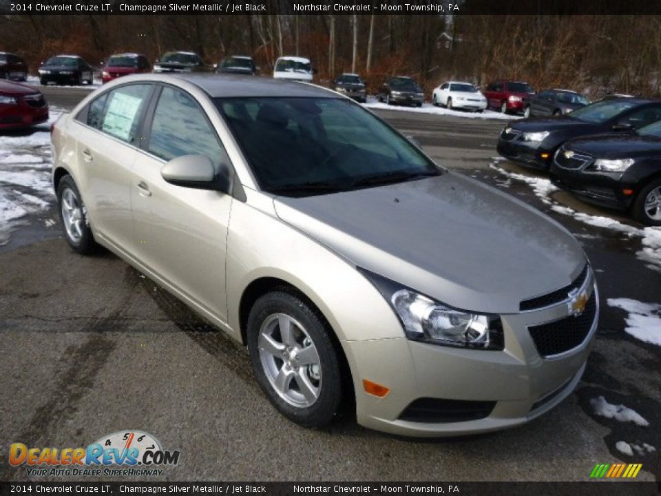 2014 Chevrolet Cruze LT Champagne Silver Metallic / Jet Black Photo #3