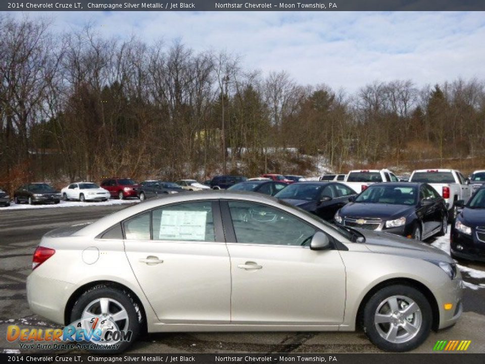 2014 Chevrolet Cruze LT Champagne Silver Metallic / Jet Black Photo #4
