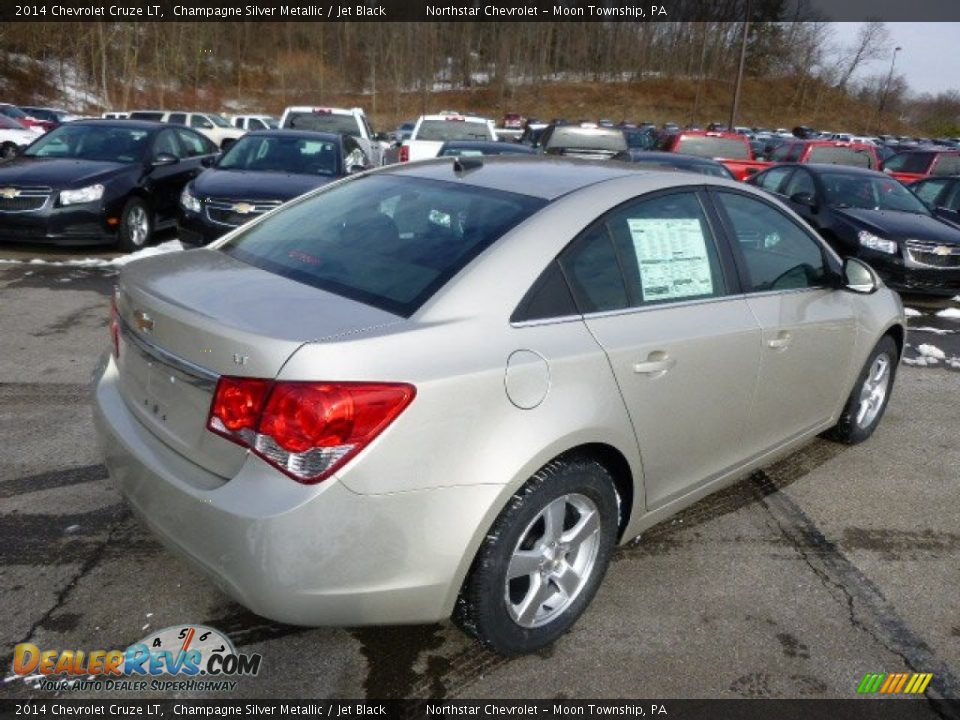 2014 Chevrolet Cruze LT Champagne Silver Metallic / Jet Black Photo #5