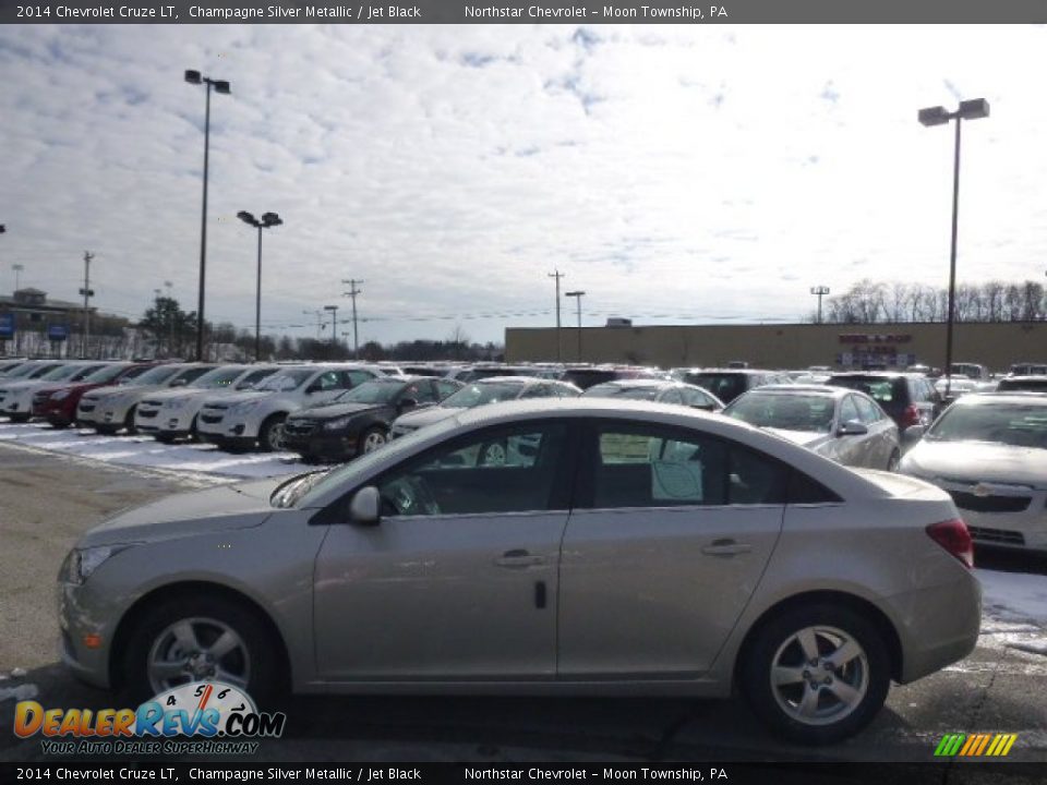 2014 Chevrolet Cruze LT Champagne Silver Metallic / Jet Black Photo #8
