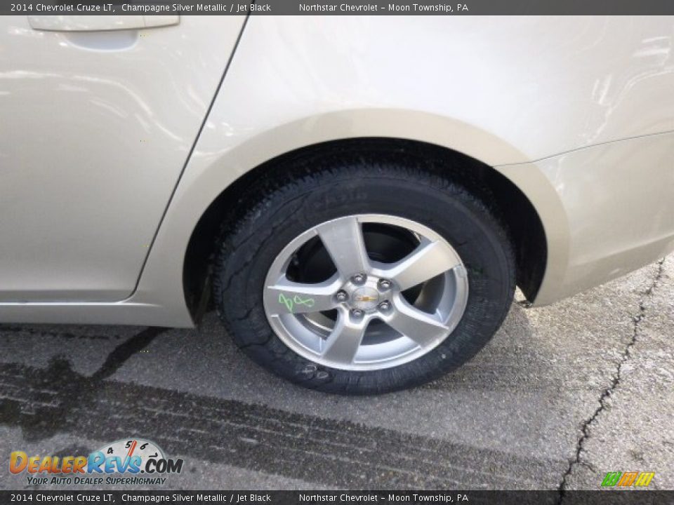 2014 Chevrolet Cruze LT Champagne Silver Metallic / Jet Black Photo #9