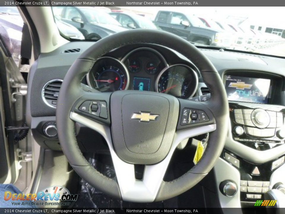 2014 Chevrolet Cruze LT Champagne Silver Metallic / Jet Black Photo #18
